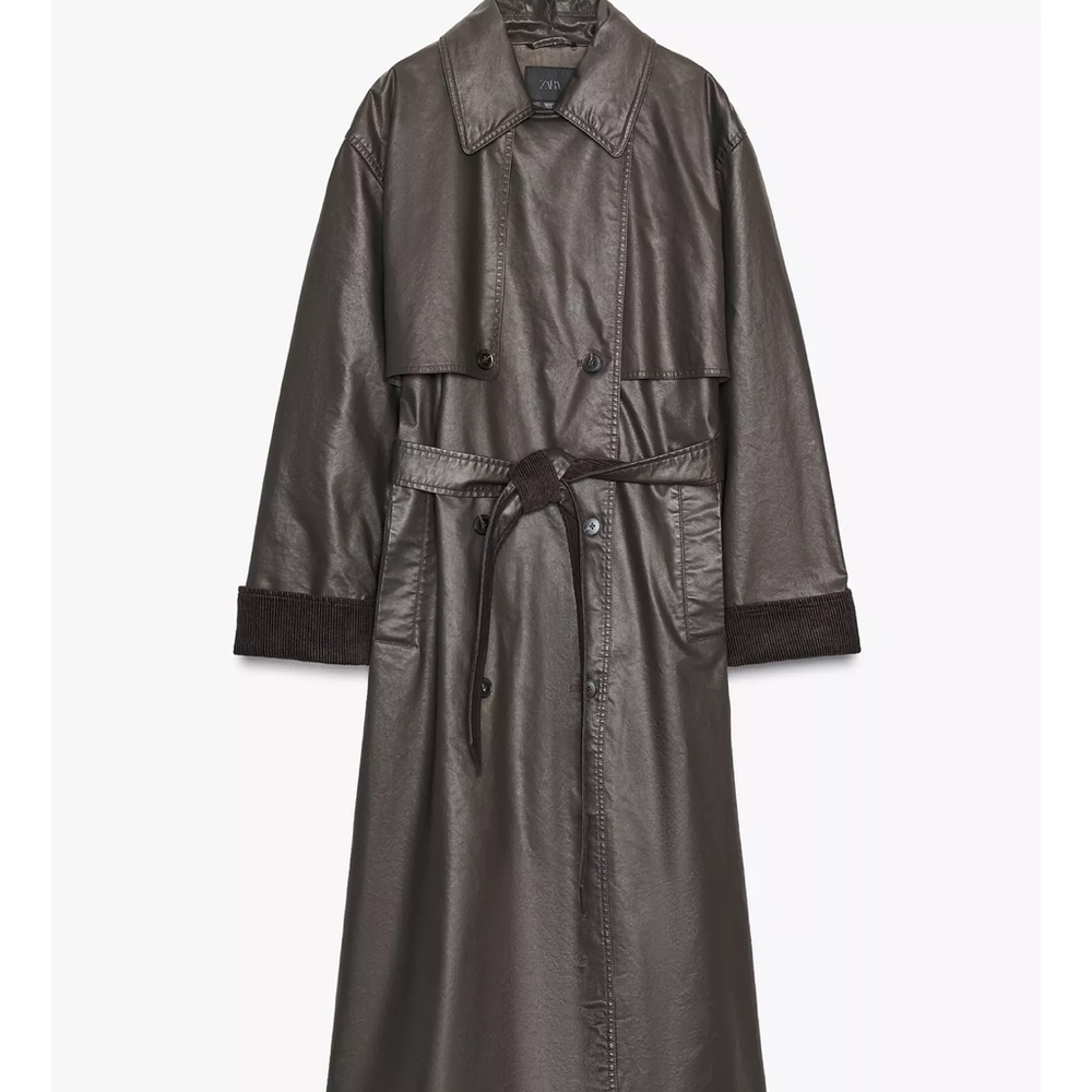 Zara Dark Brown Trench Coat